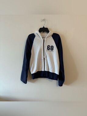 Vintage Y2K Self Esteem Play At Your Own Risk Hoodie Zip Up L Sporty Cute